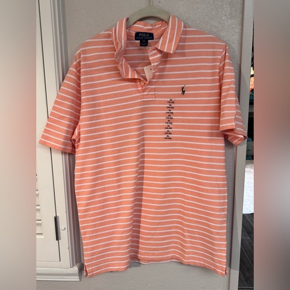 Polo Ralph Lauren Other - Polo by Ralph Lauren Orange and White Short Sleeve Tee